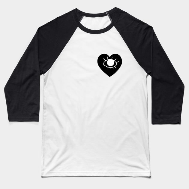 heart Baseball T-Shirt by amenij